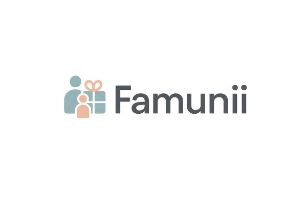 Erstelle mir ein Logo für meine Firma Famunii. Wir verkaufen personalisierte Geschenke für Familien